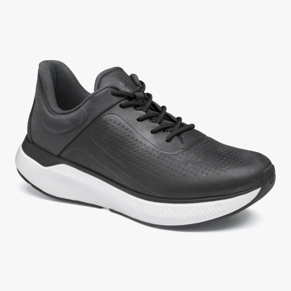Johnston & MurphyMen's Miles U-Throat Leather Lace-Up Sneakers,Sz 10.5 NNIB